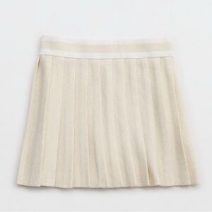 Aerie Elegant White Pleated Tennis Skirt